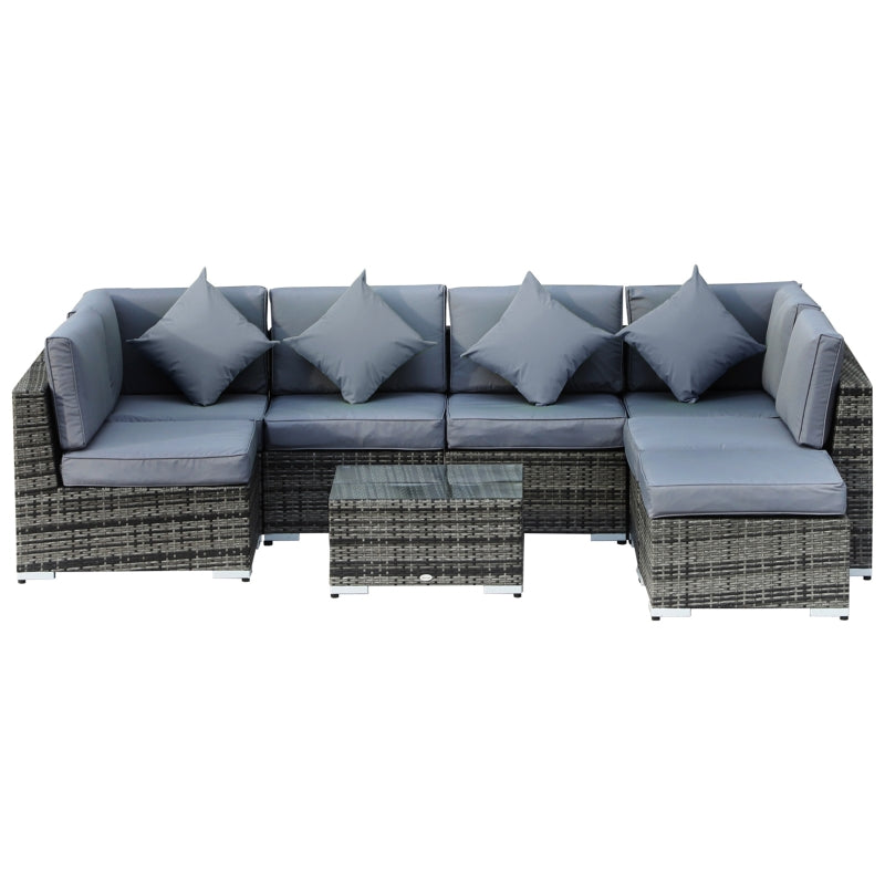 ElegaRattan 8-Piece All-Weather Lounge Set