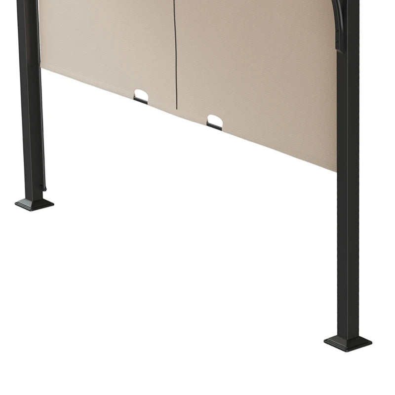 3m x 3m Outdoor Retractable Pergola - Beige