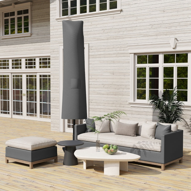 Grey Parasol Umbrella Cover - Waterproof, UV Protection, Fits Most Garden Umbrellas