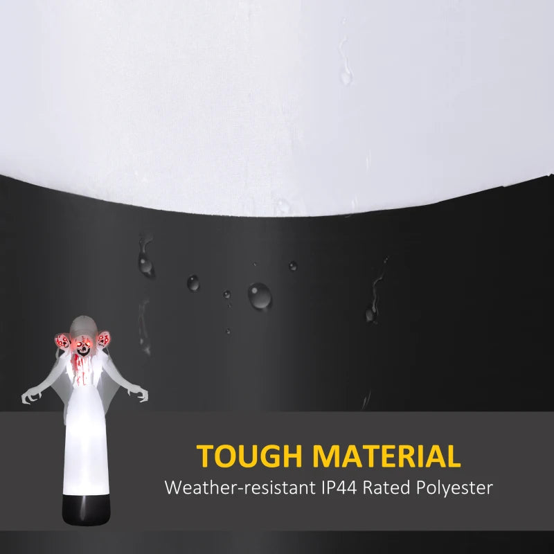 8.9ft Inflatable Three-Headed Ghost for Halloween - Spooky Outdoor Decoration, Perfect for Yard or Party