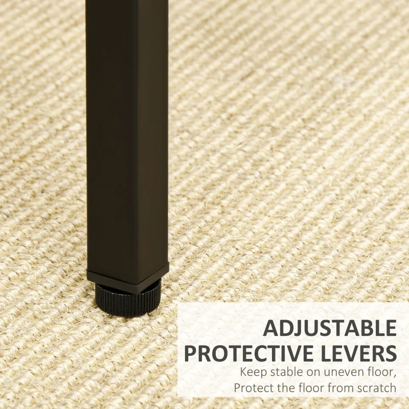 5-Piece Rustic Brown Breakfast Bar Table Set with 4 Stools - Space-Saving Kitchen Dining Furniture for Small Spaces