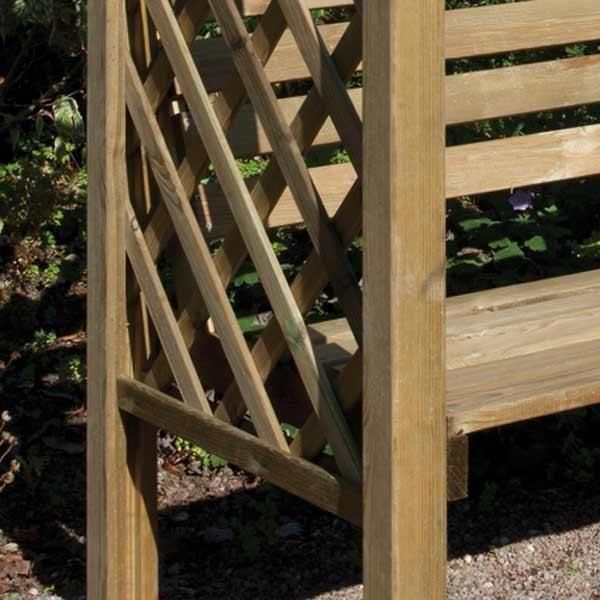 2 Seater Wooden Garden Arbour