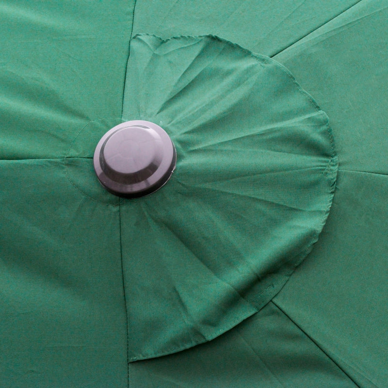 Dark Green 4.6M Double-sided Crank Sun Umbrella Canopy