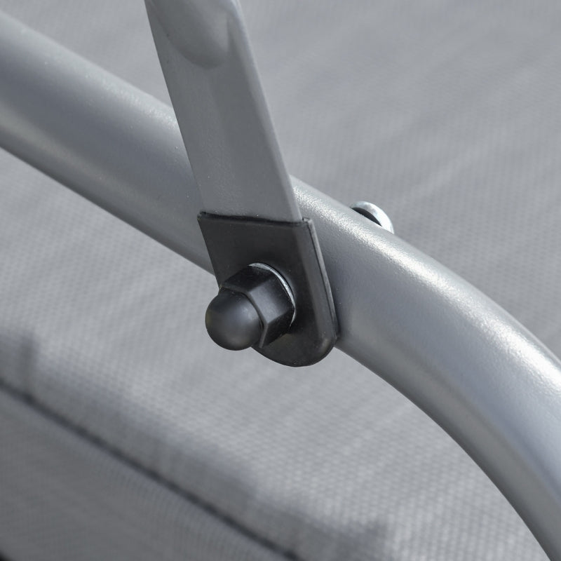 3-Seater Swing Hammock with Adjustable Canopy and Cushion - Garden Patio Furniture