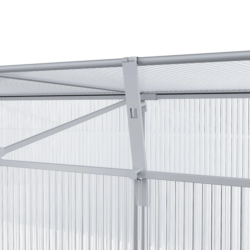 Green Polycarbonate Raised Bed Greenhouse 180x51x51cm