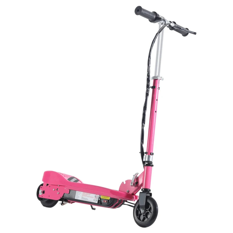 Foldable Electric Kids Scooter for Ages 7-14 Years in Pink