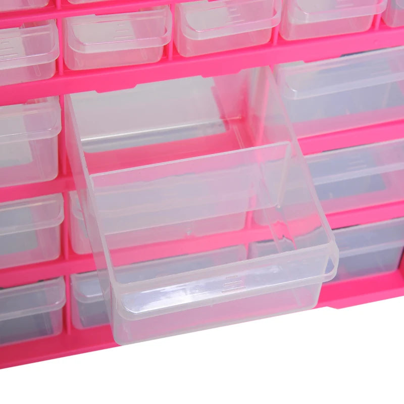 Efficient Wall-Mounted Tool Storage with 39 Drawers