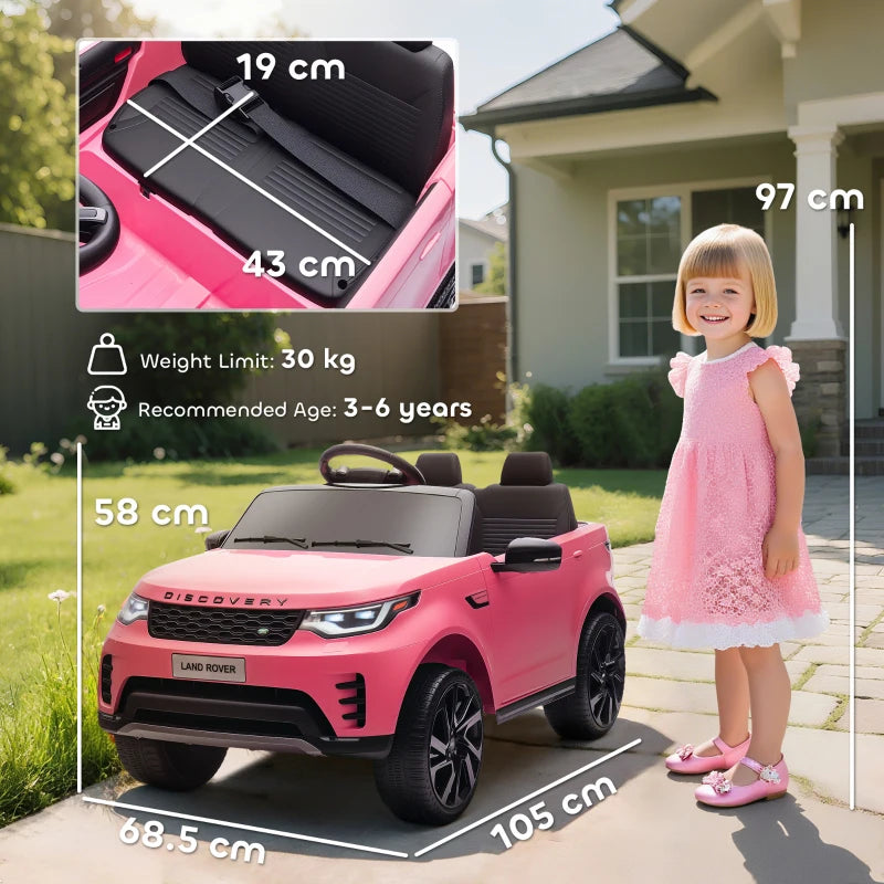 Licensed 12V Kids Electric Land Rover Discovery Car with Remote Control and Music