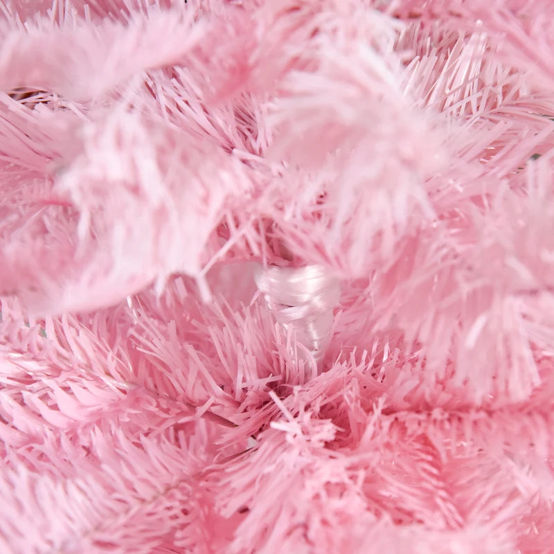 4FT Pink Artificial Christmas Tree with Automatic Open - Perfect Holiday Decoration for Home Parties and Festive Celebrations