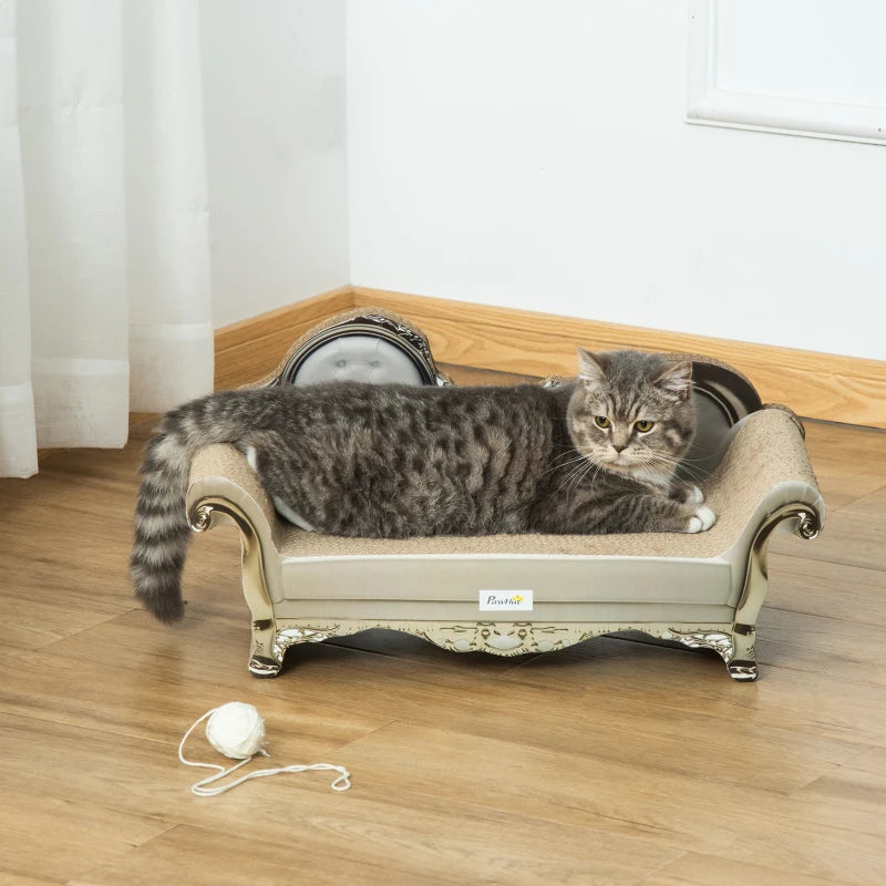 Premium Brown Cat Furniture with Scratching Pad & Catnip - Stylish, Durable, Perfect for Play and Relaxation