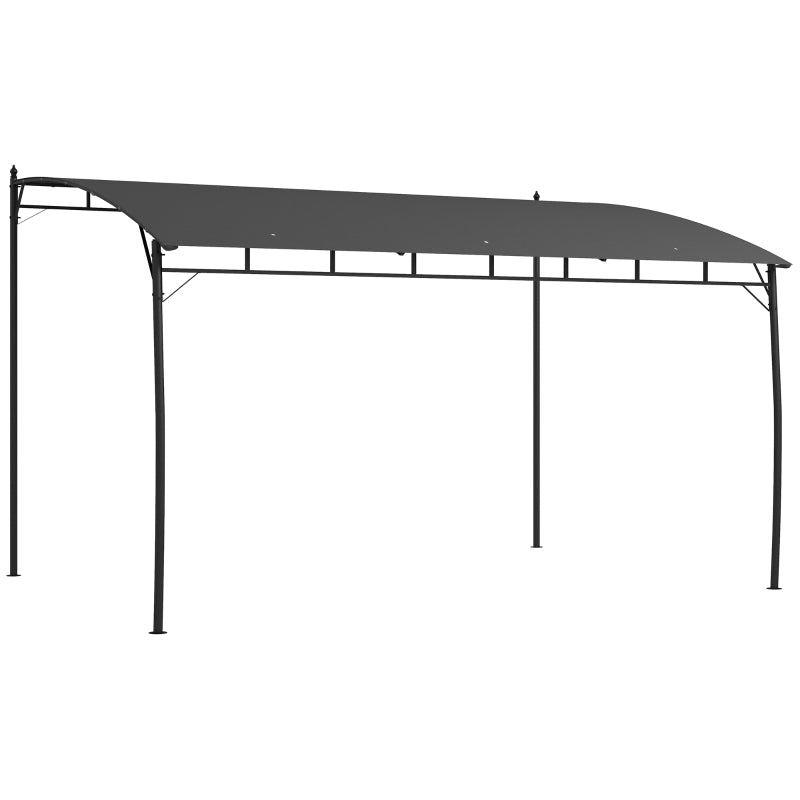 PA-Coated 3m x 4m Sun Shade Shelter With Metal Frame