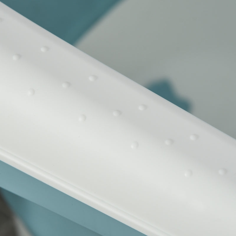 Foldable Kids Bathtub with Lid - Large Freestanding Bath Tub for Toddlers & Teens (Ages 1-12) - Home Sauna