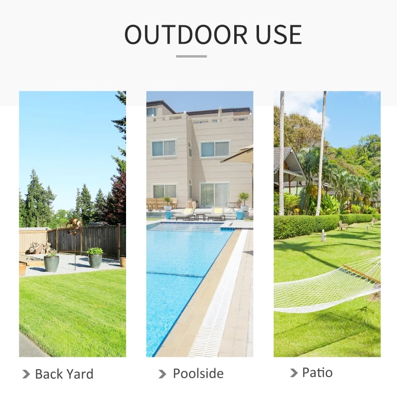 Grey Macrame Hanging Rope Chair with Cushion for Outdoor Patio