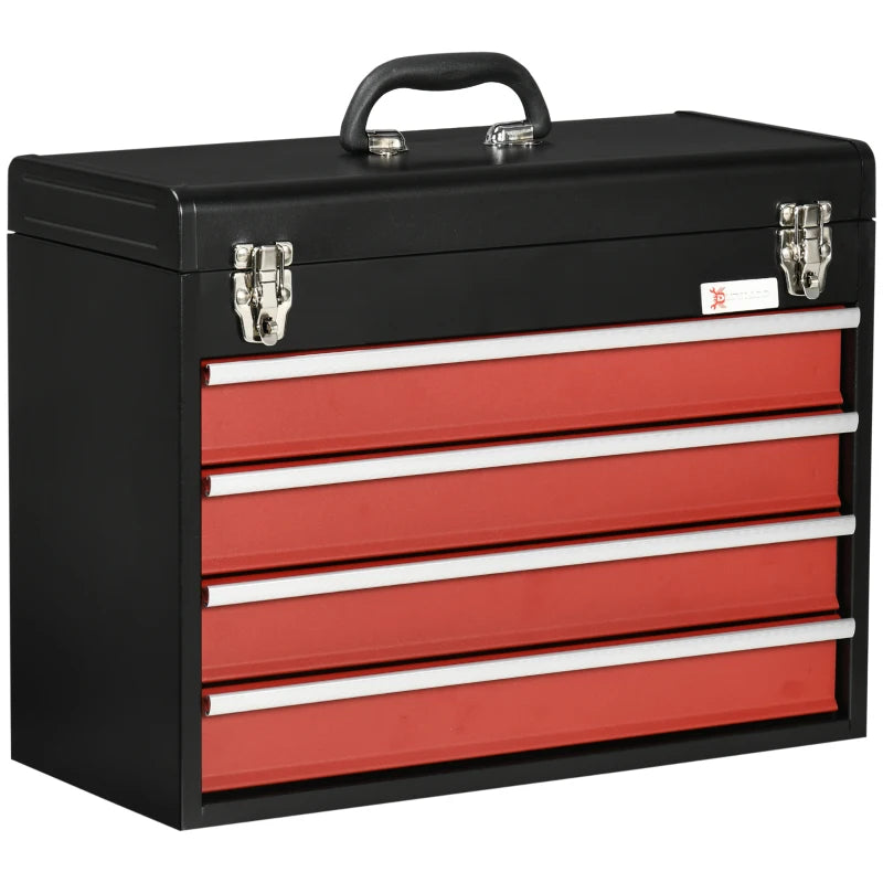 4 Drawer Lockable Tool Chest for Organizing