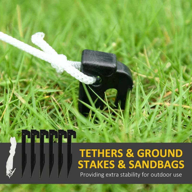 7.5ft Inflatable Gingerbread Man with Candy Cane & LED Lights - Outdoor Christmas Lawn Decoration for Parties & Holiday Displays