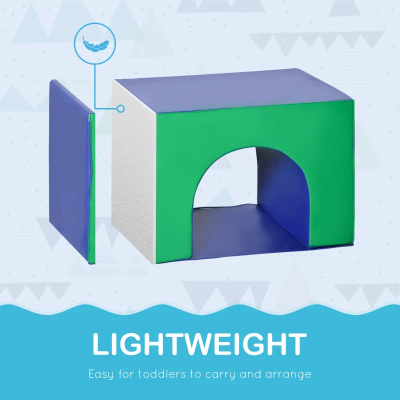 Multicoloured Seven-Piece Soft Playset for Toddlers Perfect for Indoor Play and Learning