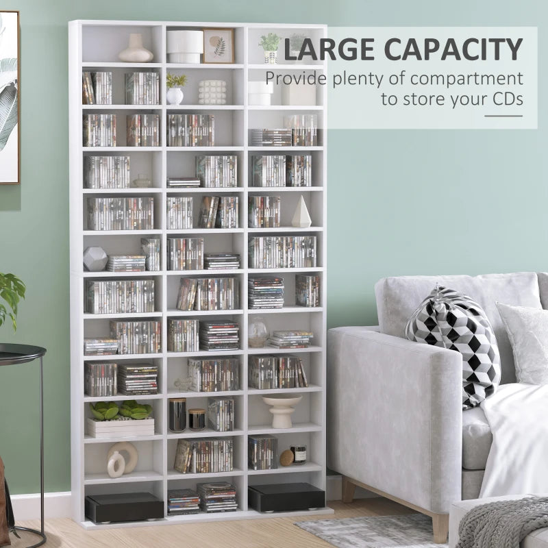 33 Adjustable Compartment Storage Unit - Versatile White Organizer for Home, Office, and Craft Supplies - Space-Saving Design