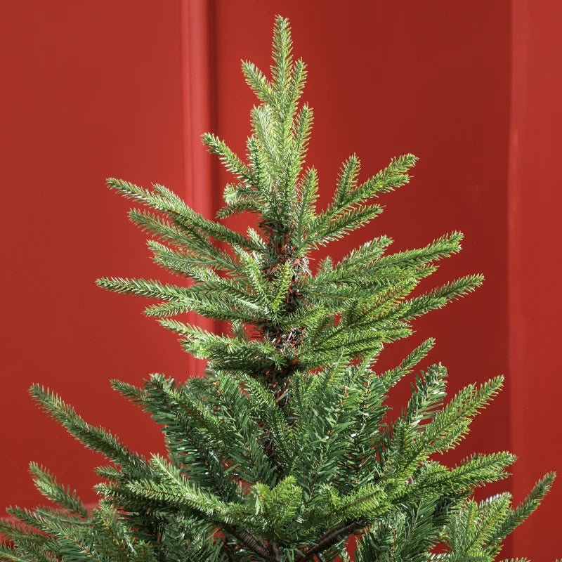 5ft Bushy & Bare Green Artificial Christmas Tree - Lush Holiday Decor for Home & Office, Easy Setup, Realistic Look