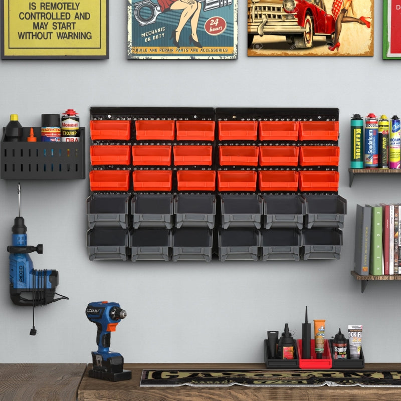Efficient Wall Storage for Tools and Screws