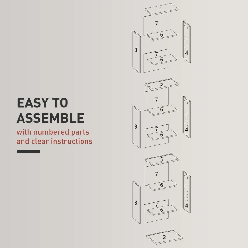 260 Narrow CD Storage Unit - Stylish Grey Organizer for CDs, DVDs & Media - Space-Saving Design for Home & Office