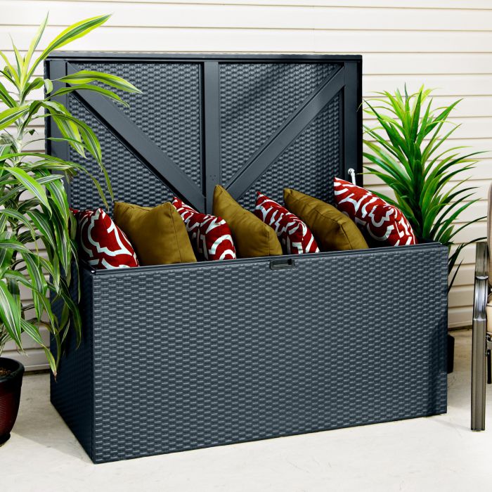 Metal Deck Box - Anthracite Storage Solution