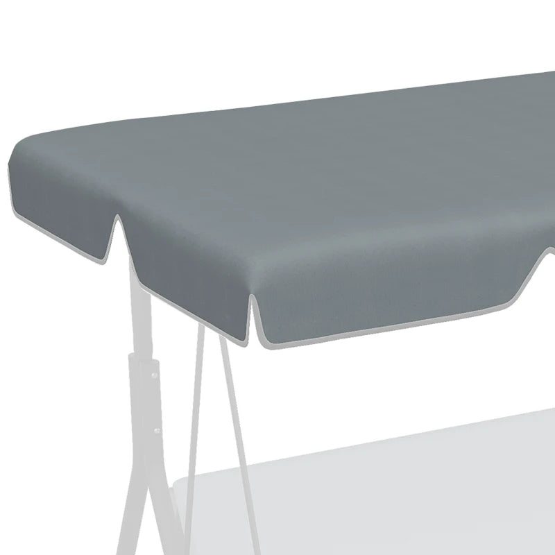 Dark Grey Swing Canopy Replacement for 2/3 Seater Swing Seat