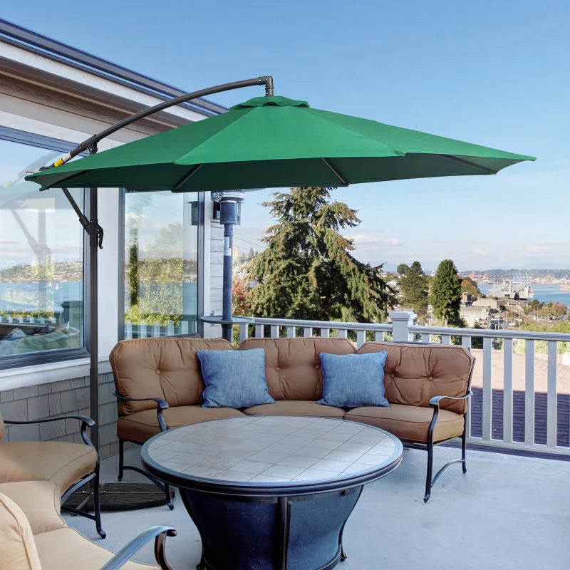 Green 3m Banana Parasol Umbrella