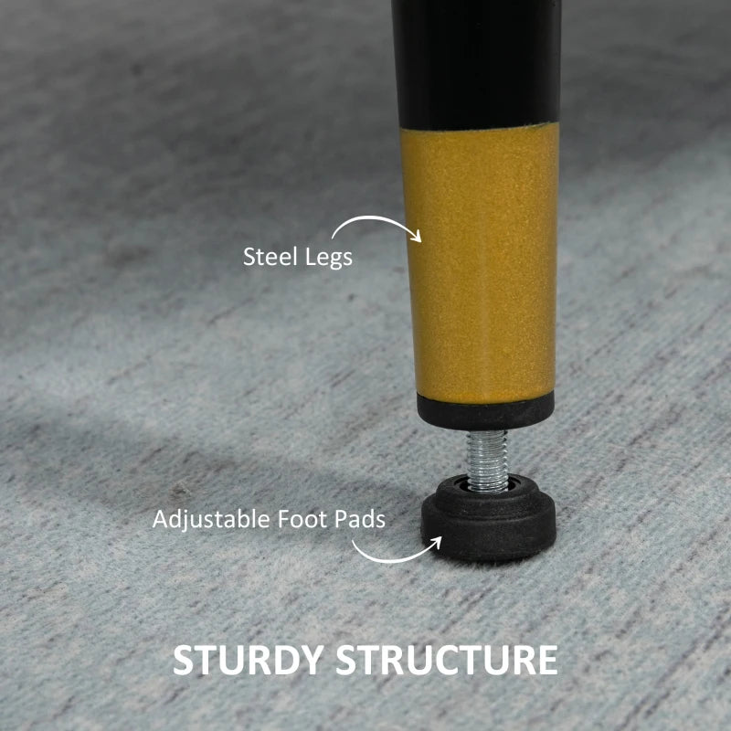 Modern Button Tufted Armchair with Cushions and Steel Legs - Dark Blue Accent Chair for Living Room or Guest Room