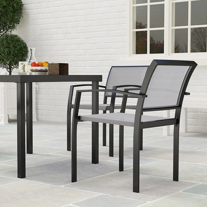 5-Piece Grey Outdoor Garden Dining Set - Perfect for Patio and Backyard