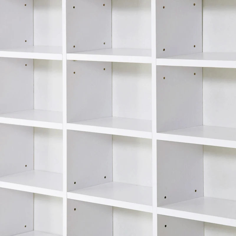 33 Adjustable Compartment Storage Unit - Versatile White Organizer for Home, Office, and Craft Supplies - Space-Saving Design