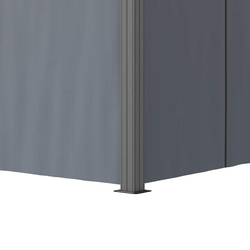 Grey 3m x 3.7m Hardtop Gazebo