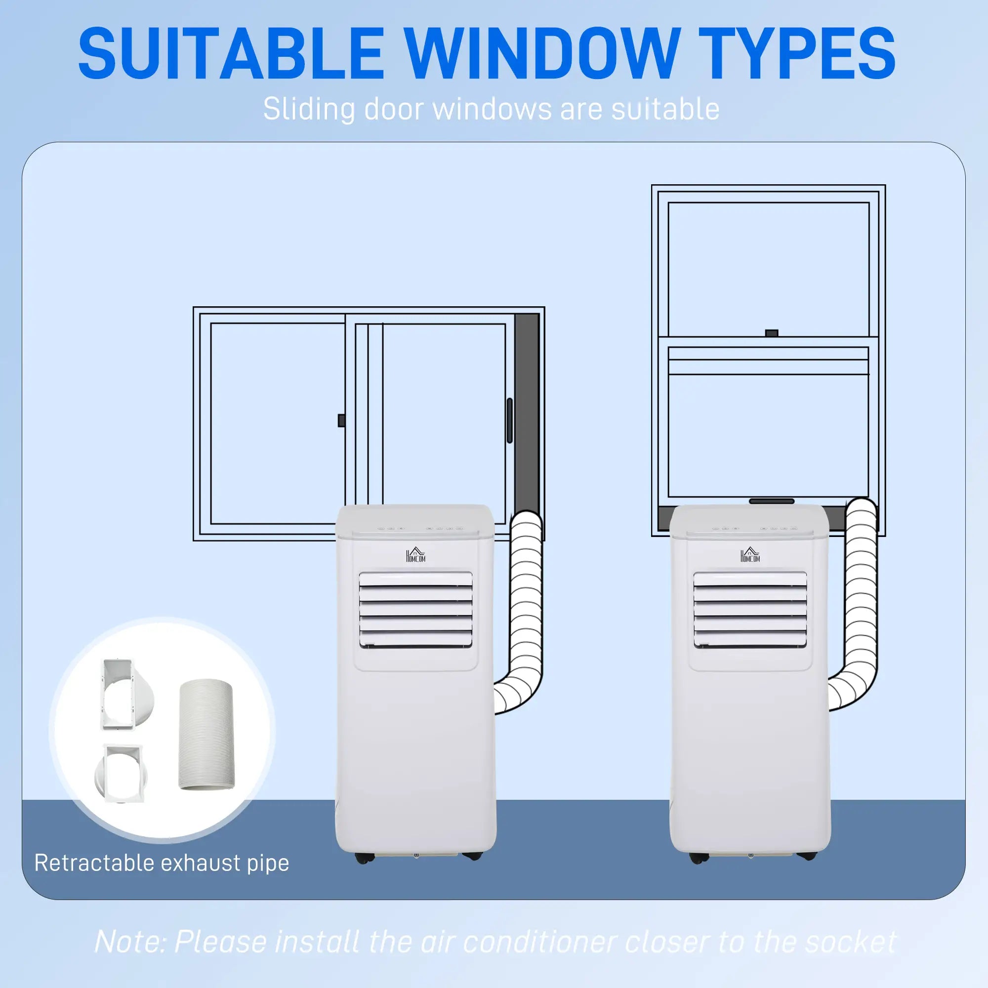5000 BTU Portable Air Conditioner – 4-in-1 Compact AC Unit with Cooling, Fan, Dehumidifier & Sleep Mode, Remote Control, 24H Timer, 2 Speeds, Window Vent Kit – Ideal for Rooms up to 12㎡