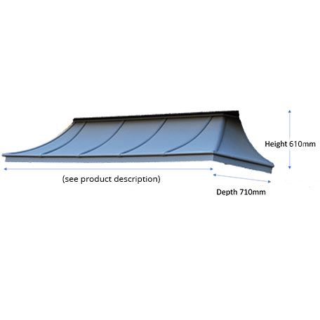 Copper Belgravia Canopy (1500mm x 610mm)