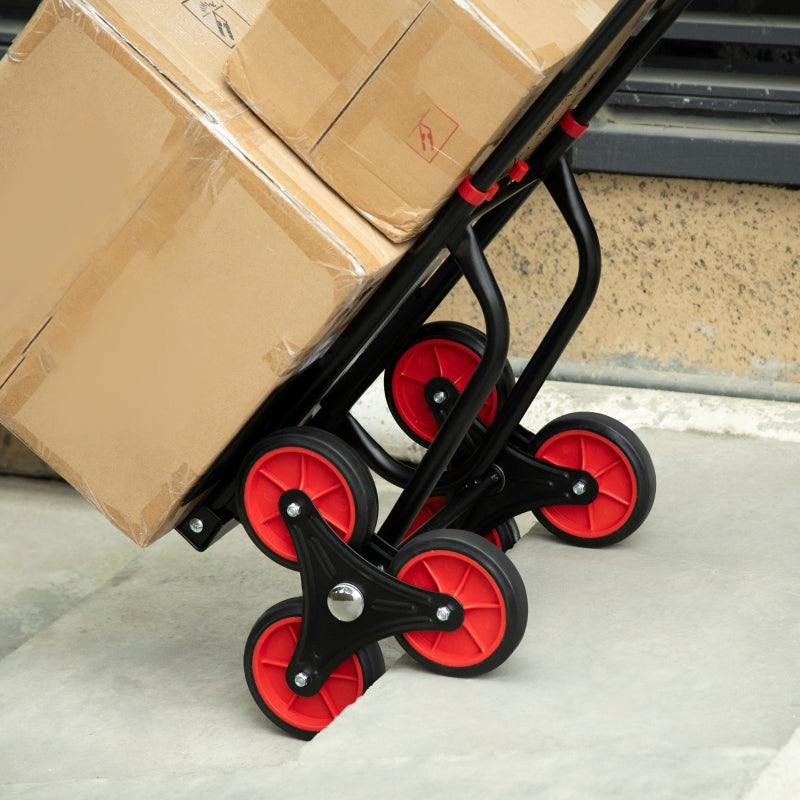 6-Wheel Steel Stair Climbing Trolley Cart