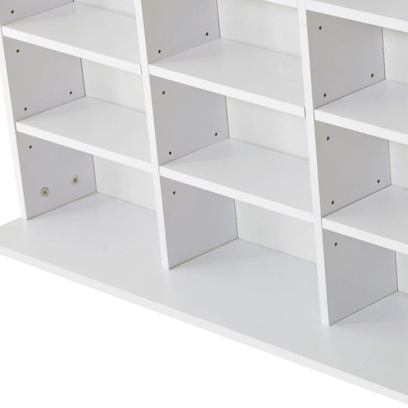 33 Adjustable Compartment Storage Unit - Versatile White Organizer for Home, Office, and Craft Supplies - Space-Saving Design