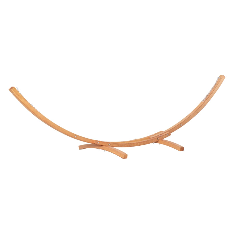 White Outdoor Garden Hammock with Wooden Stand