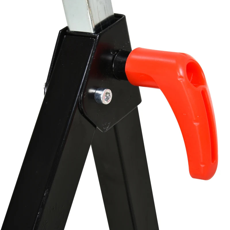 Black Folding Roller Stand for Material Support