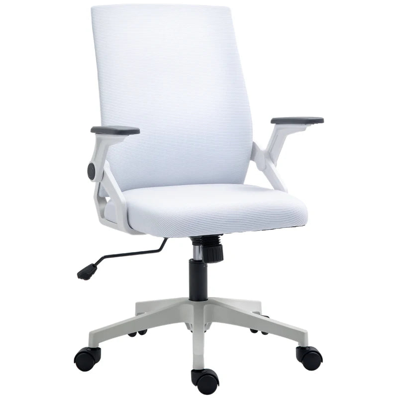 Vinsetto Ergonomic Office Chair with Lumbar Support - Stylish White Design for Comfort and Productivity