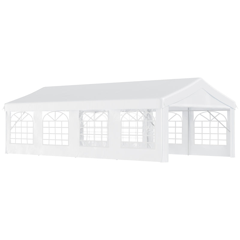 8m x 4m Heavy Duty Garden Gazebo Party Tent Waterproof Carport Event Shelter Outdoor Canopy