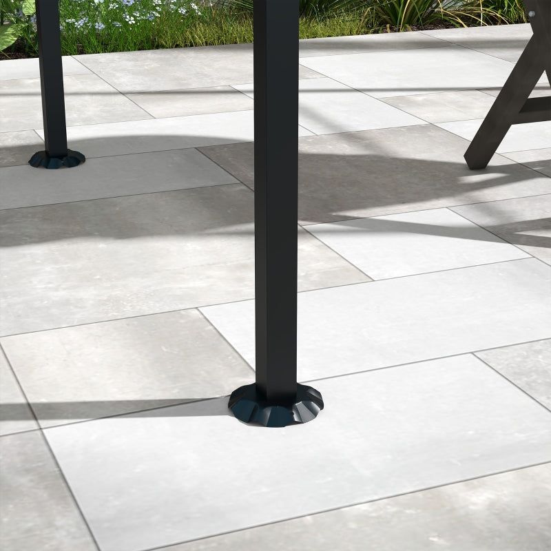 Grey Metal Frame BBQ Gazebo - 2.2 x 1.5m