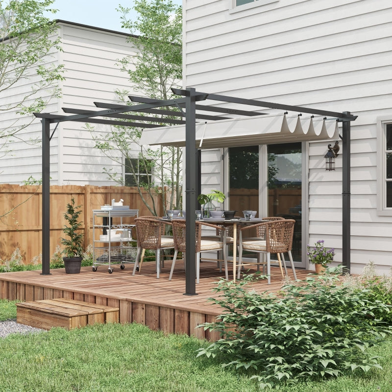 Light Grey 3m x 3m Aluminium Pergola