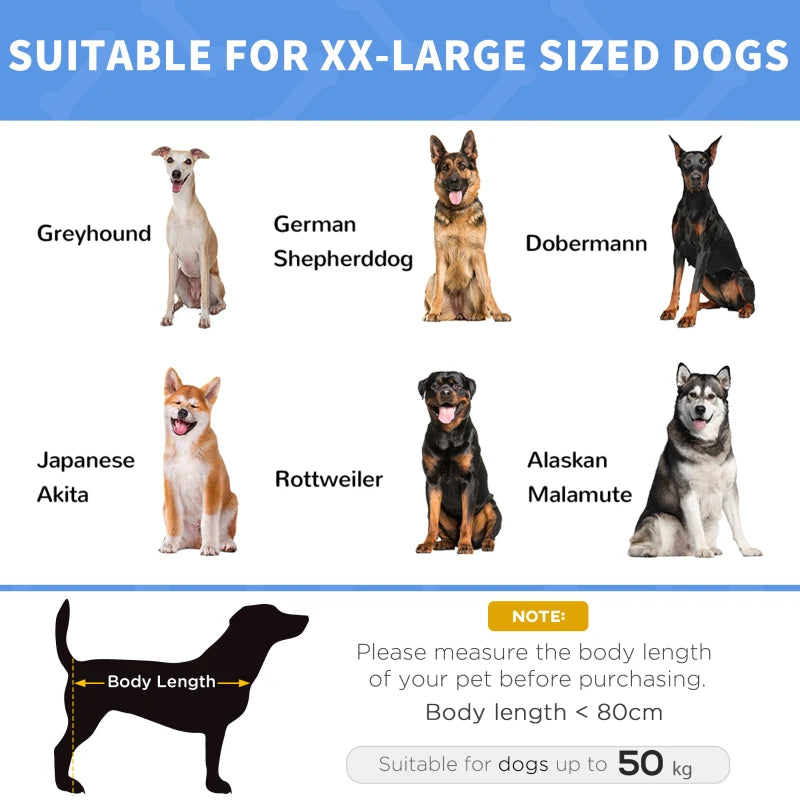 XXL Raised Dog Bed - Cooling Elevated Pet Cot with Breathable Mesh for Indoor/Outdoor Use - Brown, 122x92x23cm