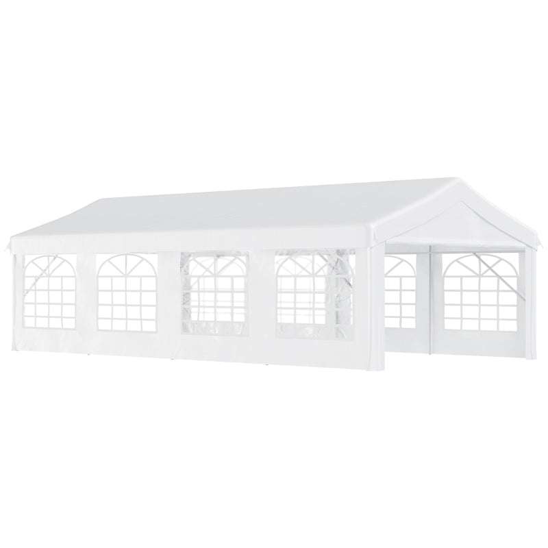 8m x 4m Heavy Duty Garden Gazebo Party Tent Waterproof Carport Event Shelter Outdoor Canopy