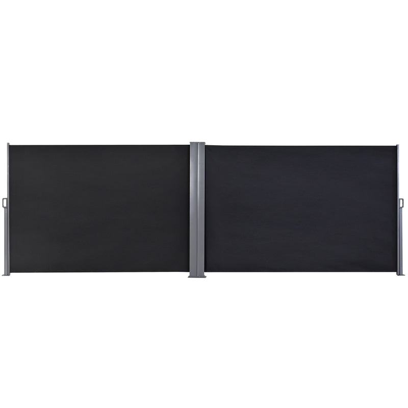 600 x 180cm Dark Grey Retractable Side Awning