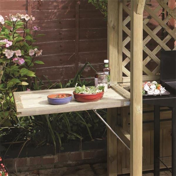 Wooden BBQ Garden Arbour