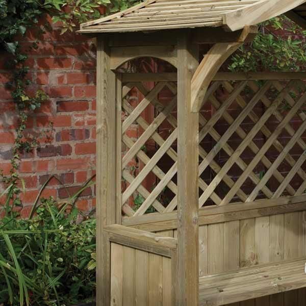 Wooden BBQ Garden Arbour