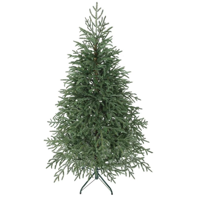 5ft Full Spruce Christmas Tree with Realistic Dense Tips - Easy Assembly, Lush Green Holiday Decor