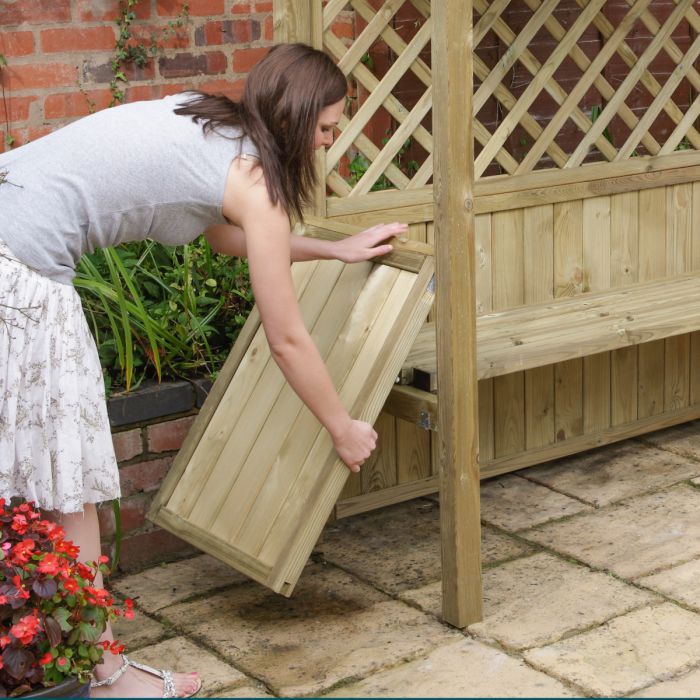 Wooden BBQ Garden Arbour