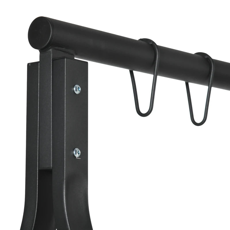 Black Steel Frame Swing Seat Stand