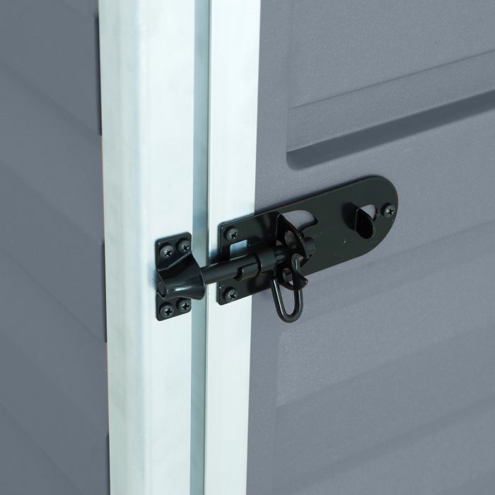 4x6 Grey Pent Shed with Skylight Roof